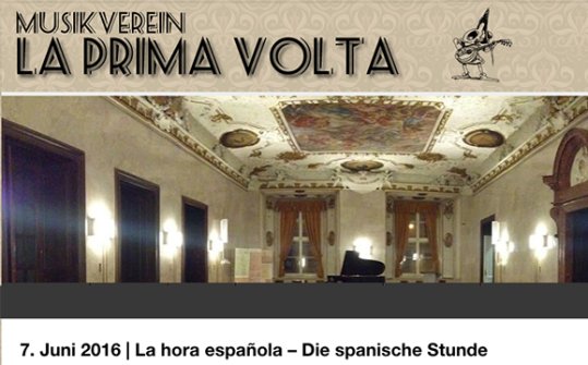 La hora española – Die spanische Stunde 2016. Prima Volta Musikverein